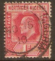 Northern Nigeria 1910 1d Carmine. SG29.